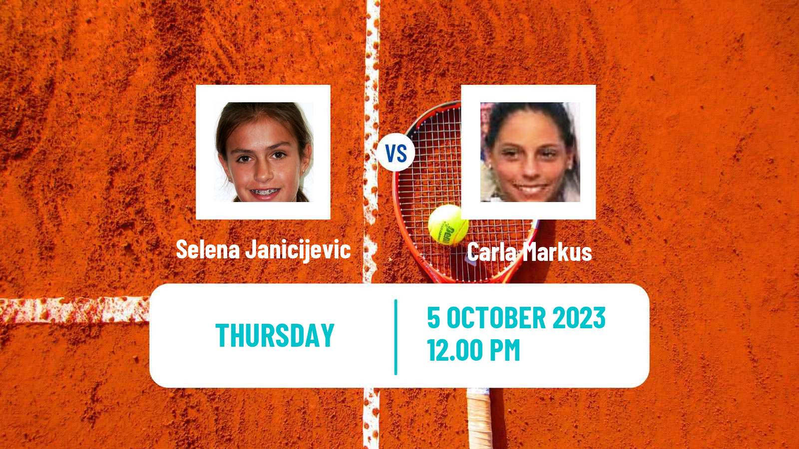 Tennis ITF W25 Mendoza Women Selena Janicijevic - Carla Markus