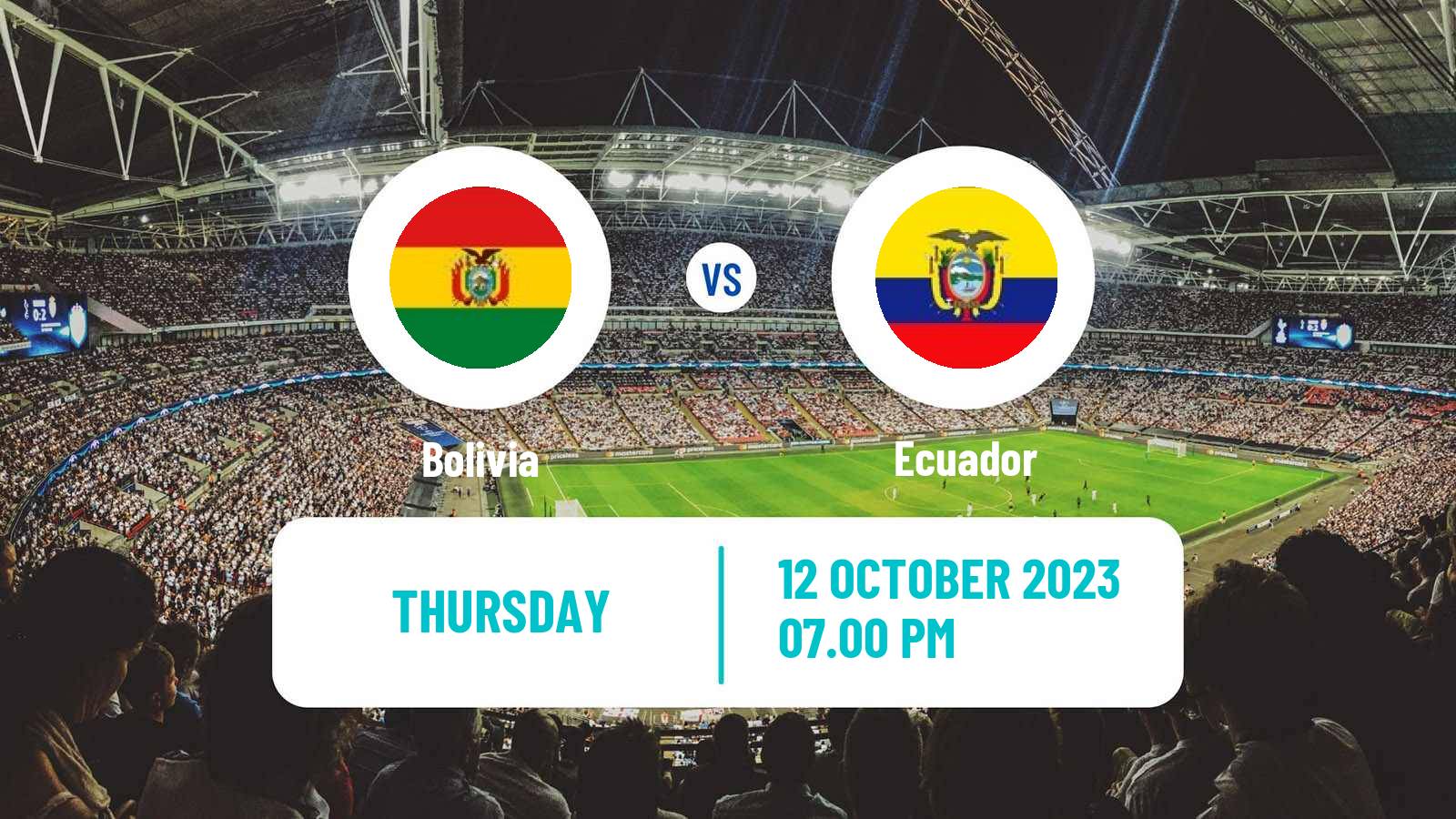 Soccer FIFA World Cup Bolivia - Ecuador