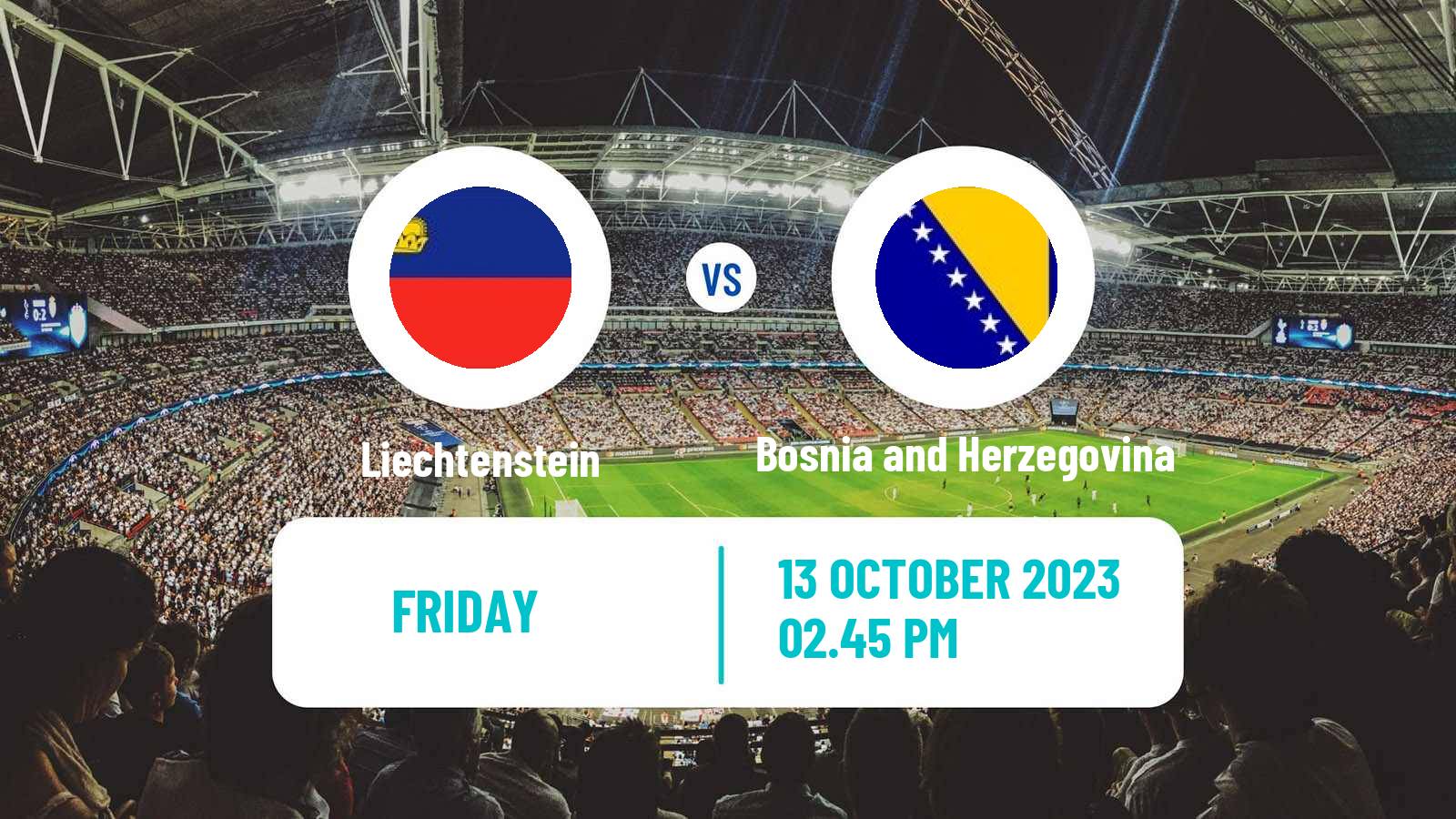 Soccer UEFA Euro Liechtenstein - Bosnia and Herzegovina