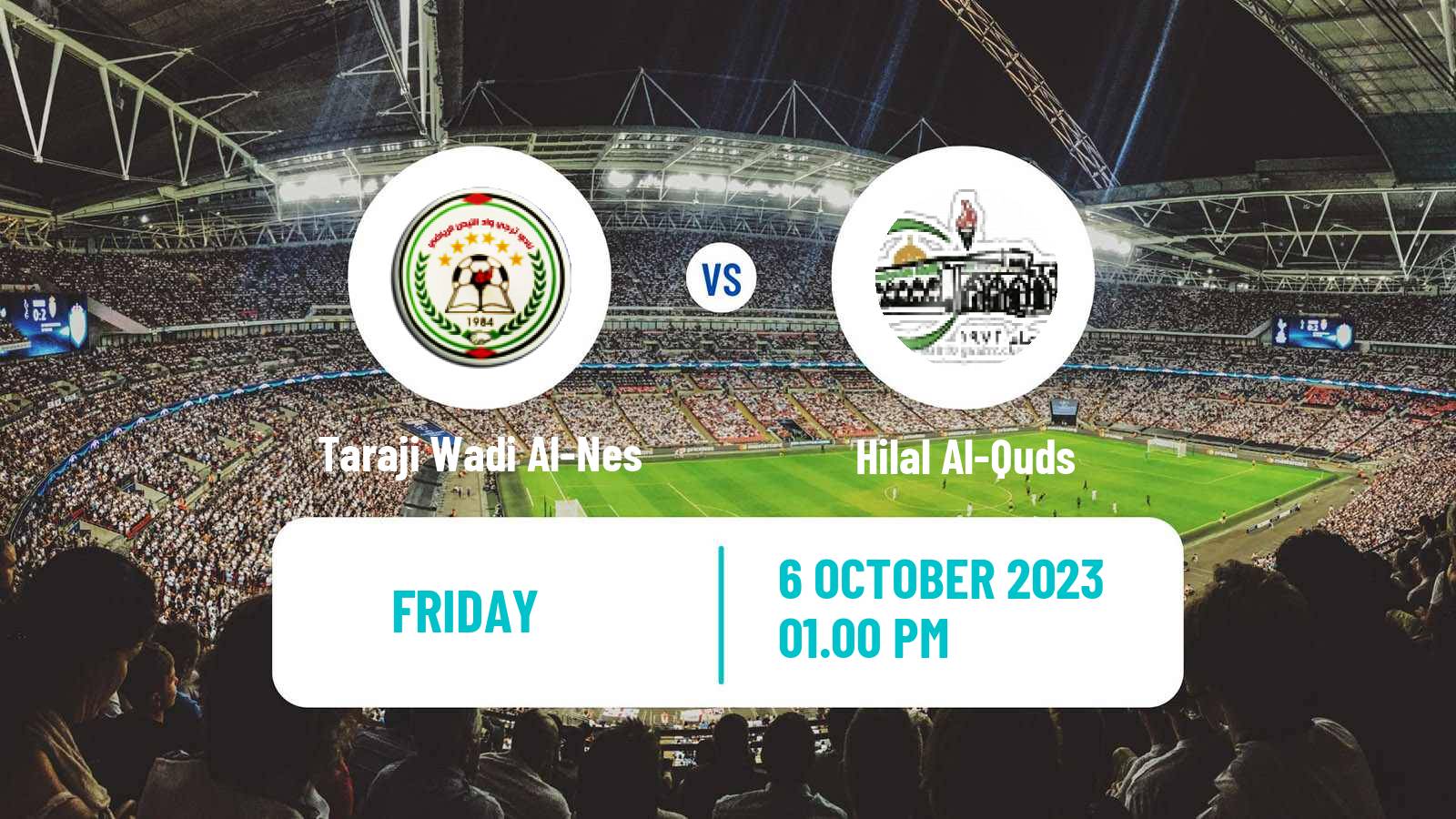 Soccer Palestinian Premier League Taraji Wadi Al-Nes - Hilal Al-Quds