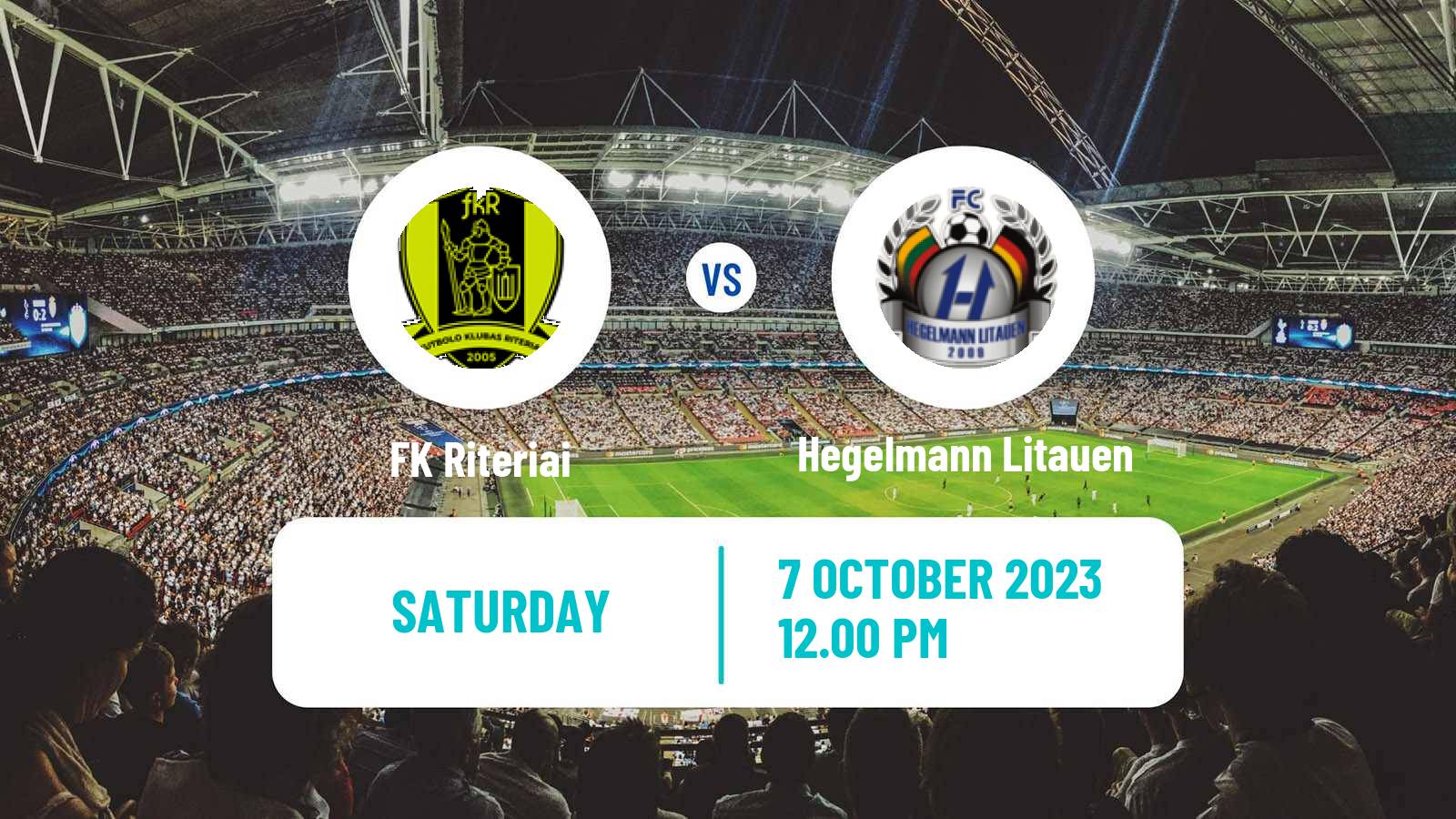 Soccer Lithuanian A Lyga Riteriai - Hegelmann Litauen