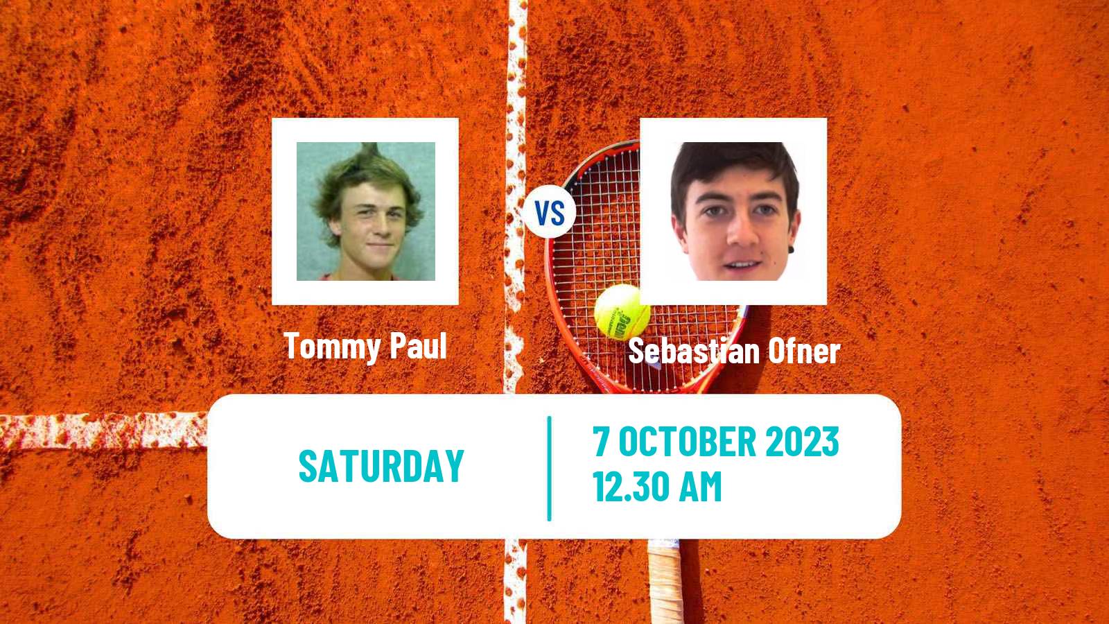 Tennis ATP Shanghai Tommy Paul - Sebastian Ofner