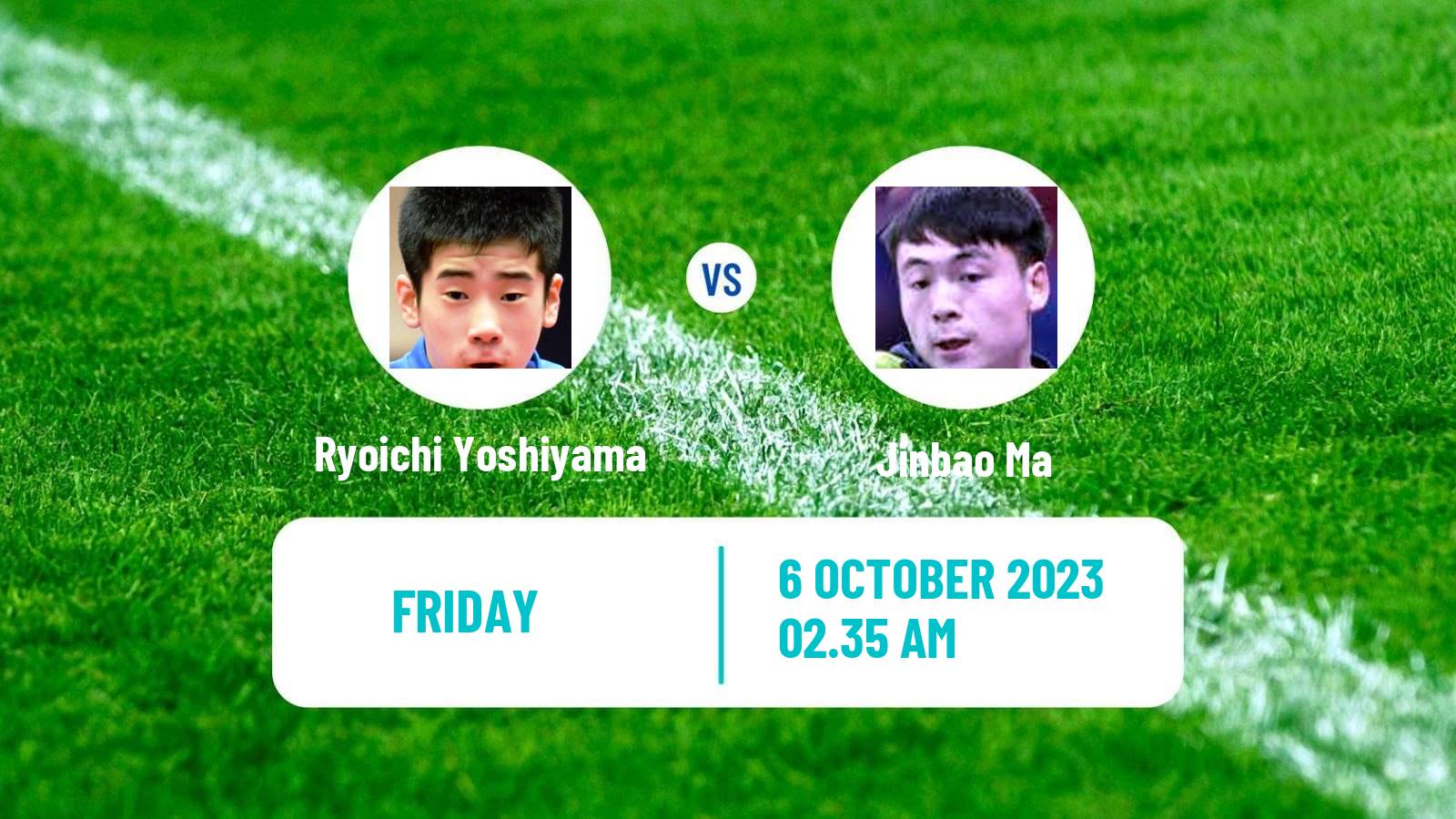 Table tennis Wtt Star Contender Lanzhou Men Ryoichi Yoshiyama - Jinbao Ma