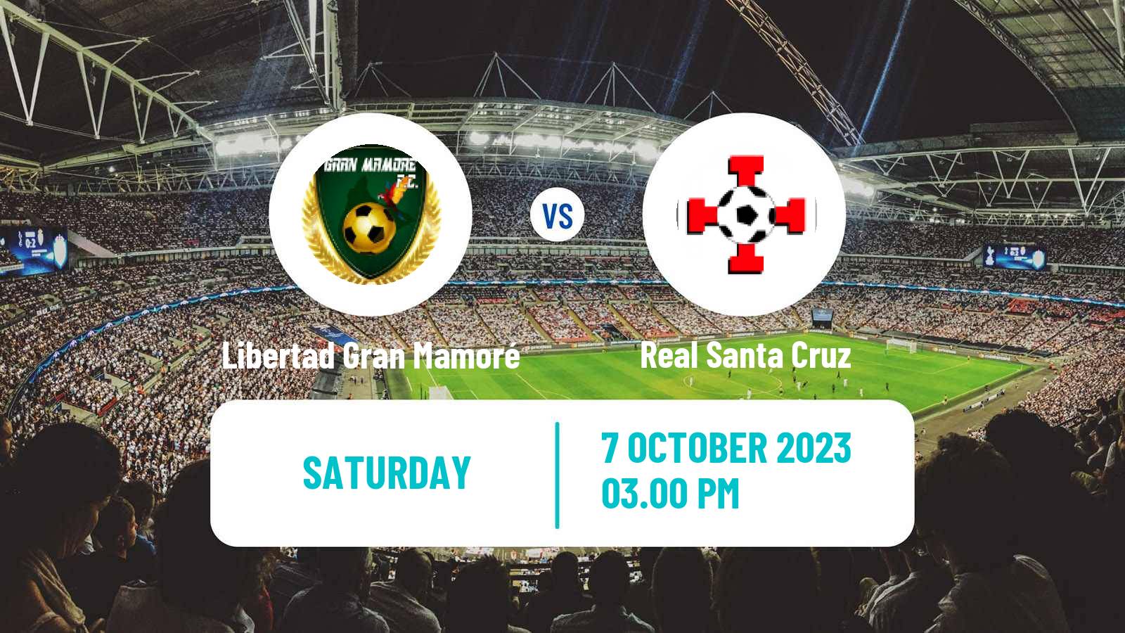 Soccer Bolivian Division Profesional Libertad Gran Mamoré - Real Santa Cruz