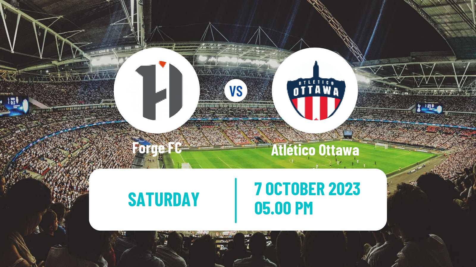 Soccer Canadian Premier League Forge - Atlético Ottawa