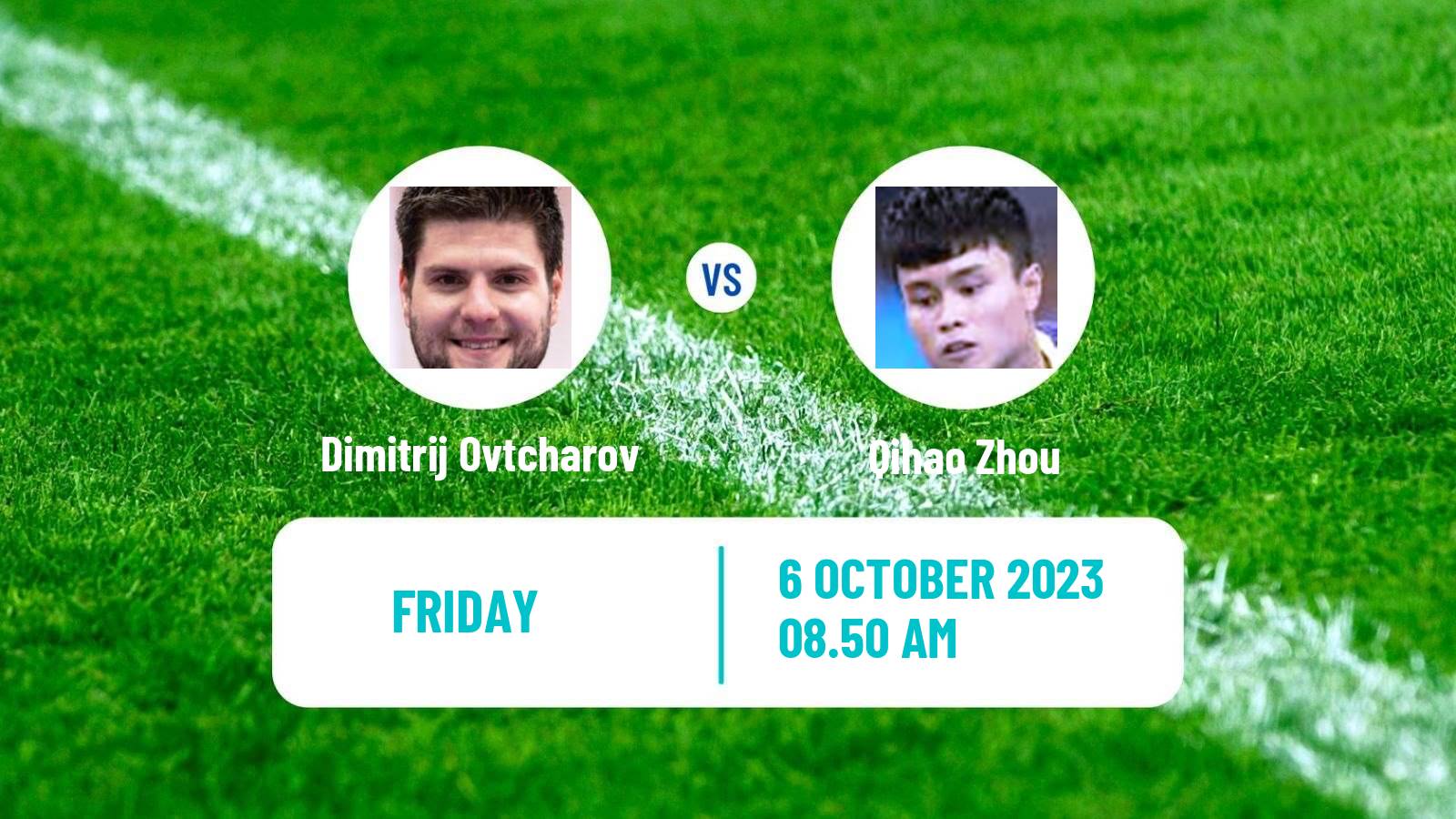 Table tennis Wtt Star Contender Lanzhou Men Dimitrij Ovtcharov - Qihao Zhou