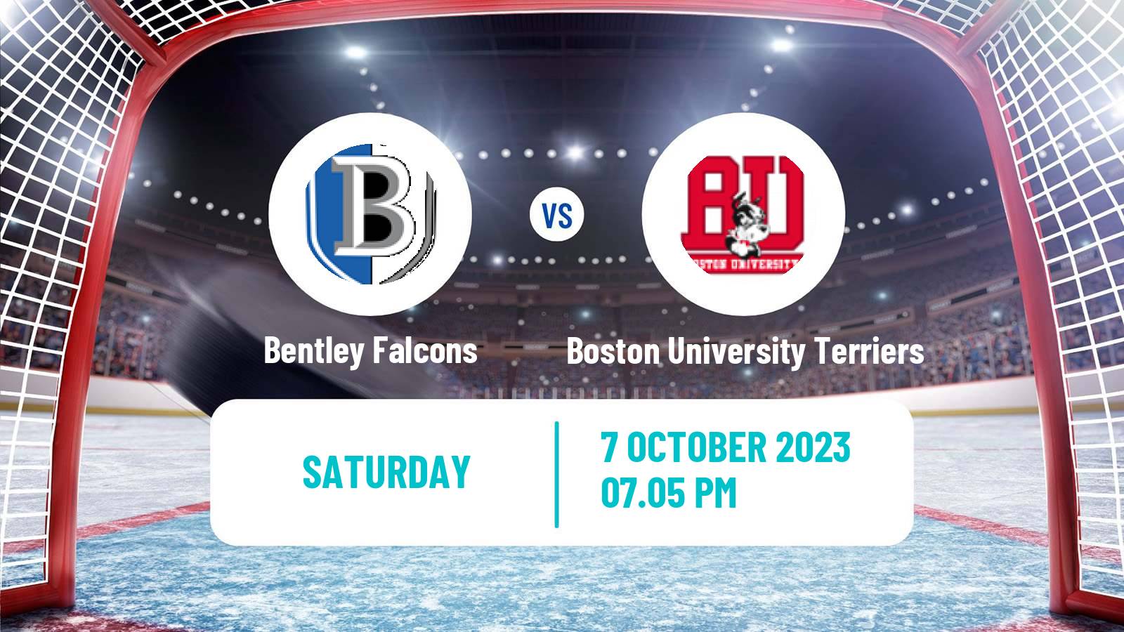 Hockey NCAA Hockey Bentley Falcons - Boston University Terriers