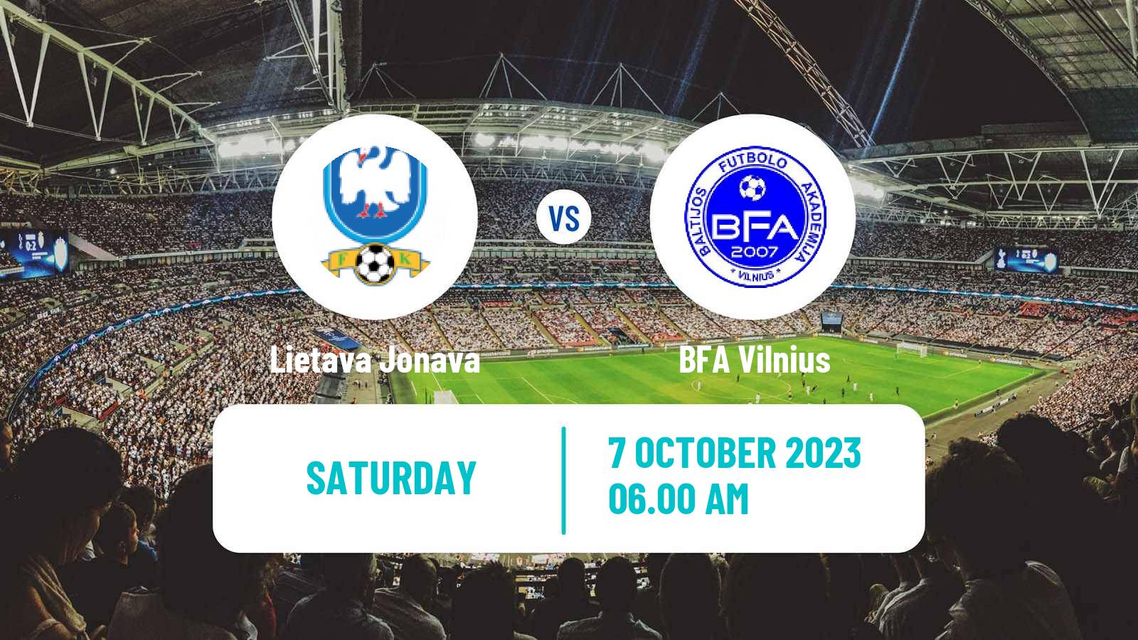 Soccer Lithuanian Division 2 Lietava Jonava - BFA Vilnius