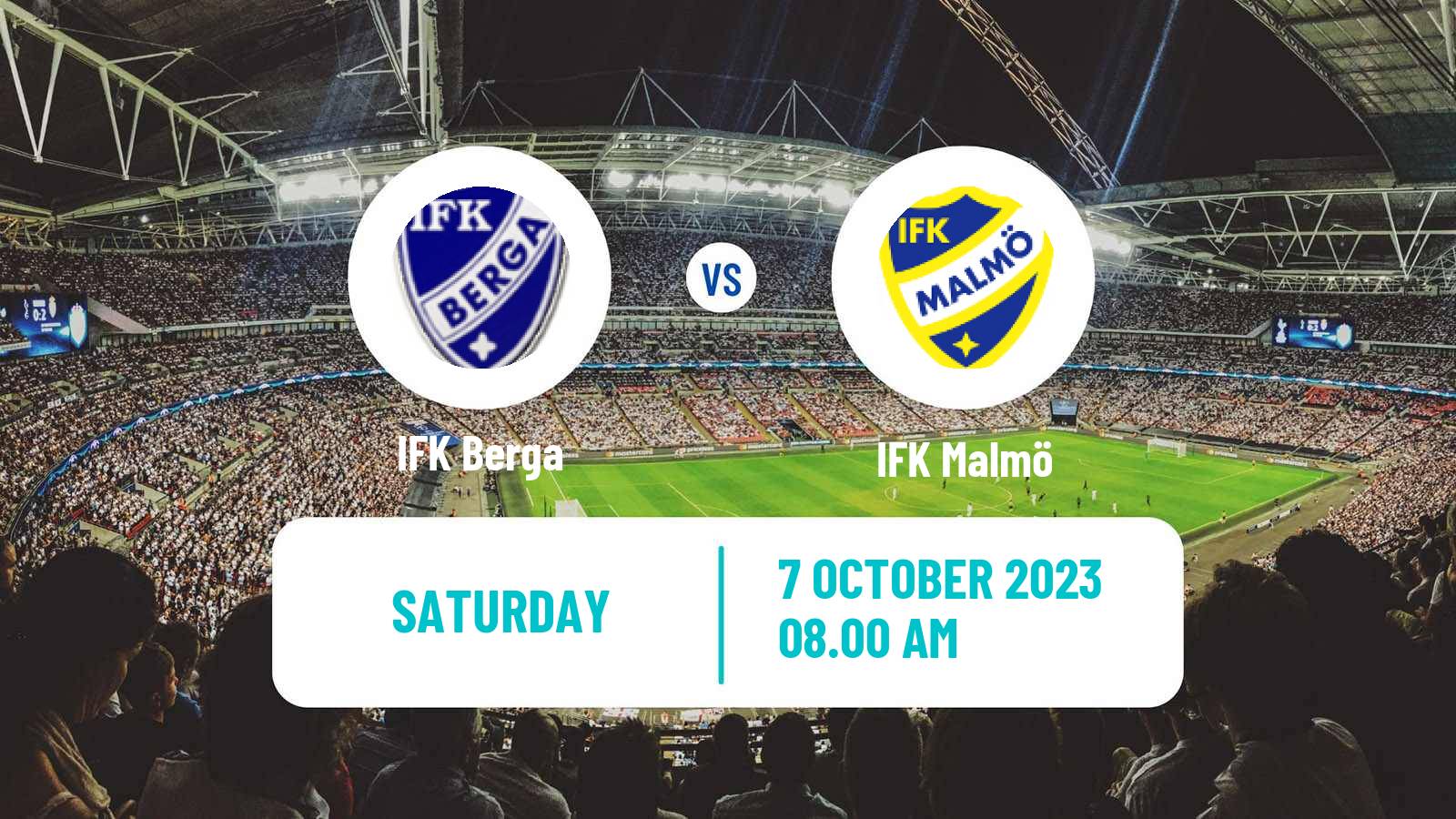 Soccer Swedish Division 2 - Södra Götaland Berga - IFK Malmö