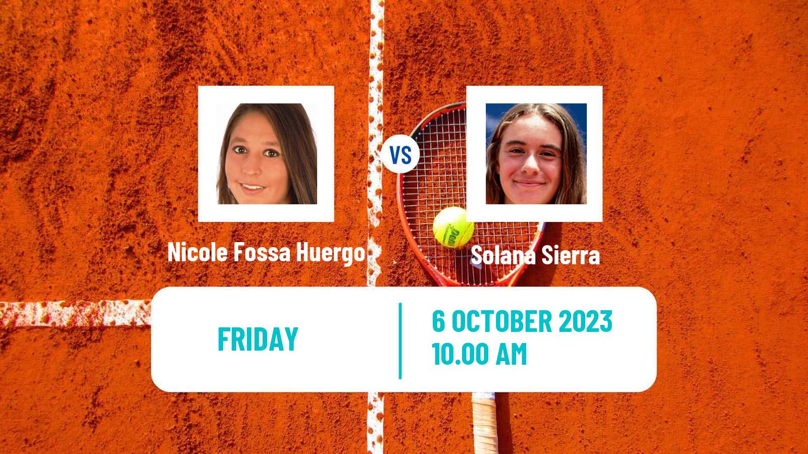 Tennis ITF W25 Mendoza Women Nicole Fossa Huergo - Solana Sierra