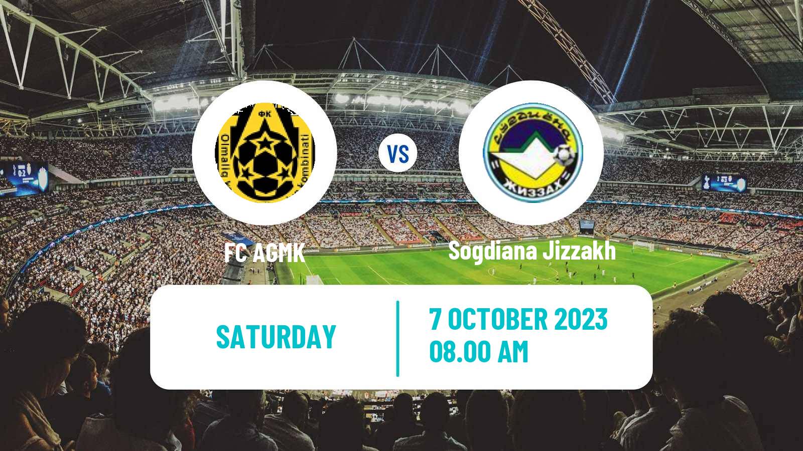Soccer Uzbek League AGMK - Sogdiana Jizzakh