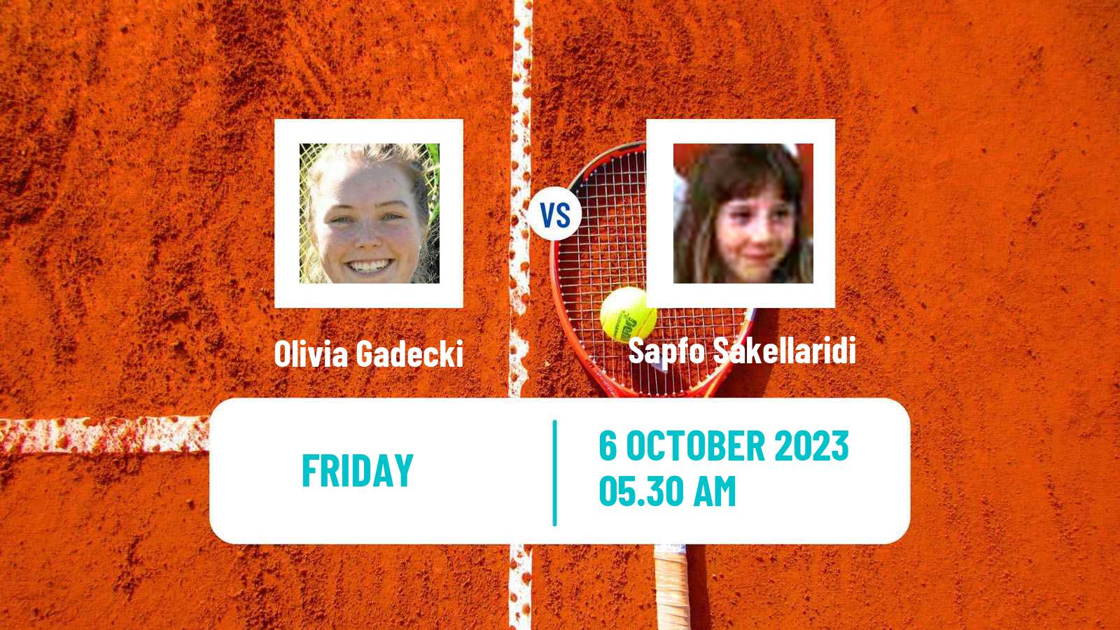 Tennis ITF W25 Baza Women Olivia Gadecki - Sapfo Sakellaridi
