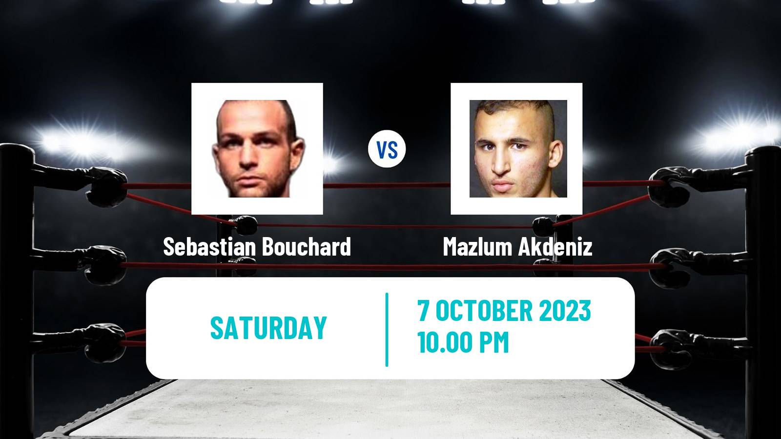 Boxing Welterweight WBC International Title Men Sebastian Bouchard - Mazlum Akdeniz