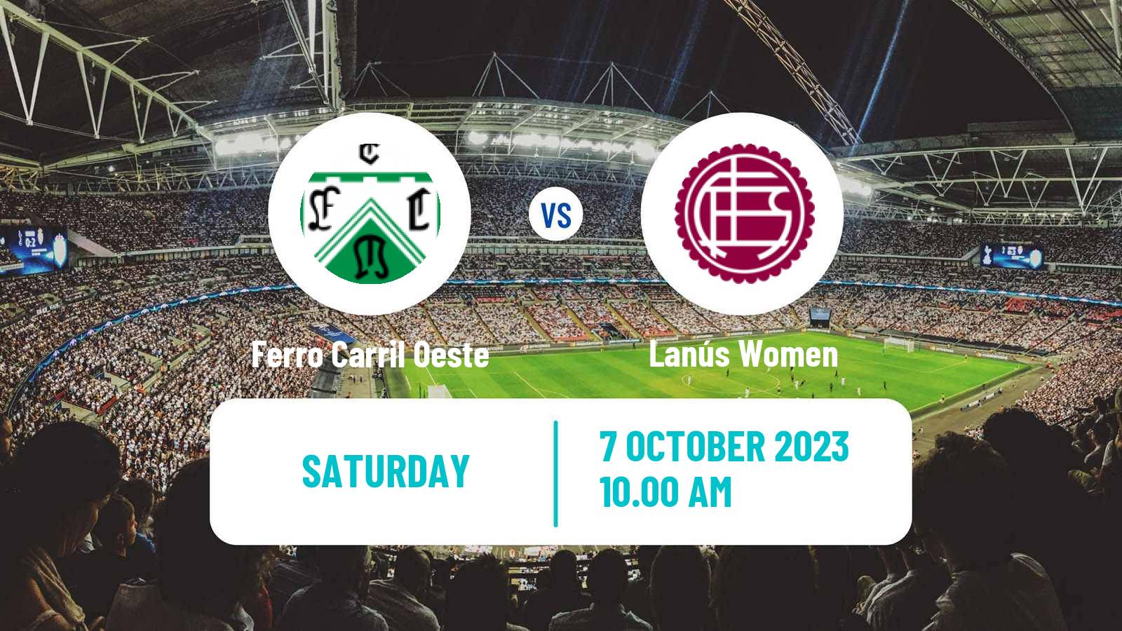 Soccer Argentinian Primera A Women Ferro Carril Oeste - Lanús