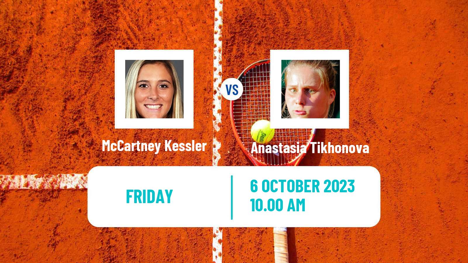 Tennis ITF W60 Rome Ga 2 Women McCartney Kessler - Anastasia Tikhonova