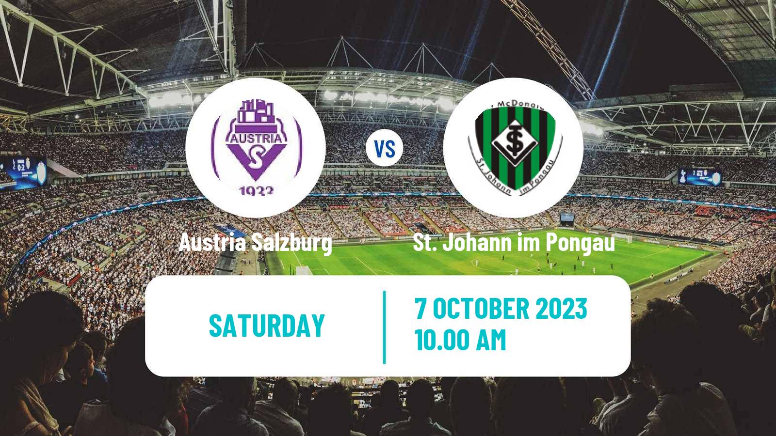 Soccer Austrian Regionalliga West Austria Salzburg - St. Johann im Pongau