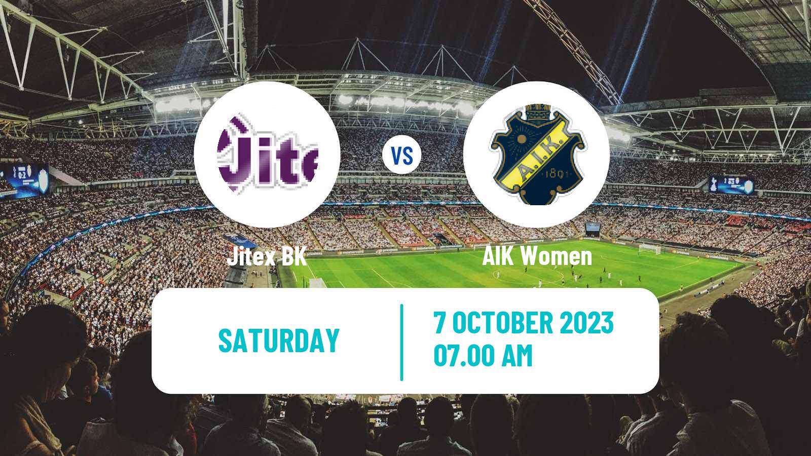 Soccer Swedish Elitettan Women Jitex - AIK