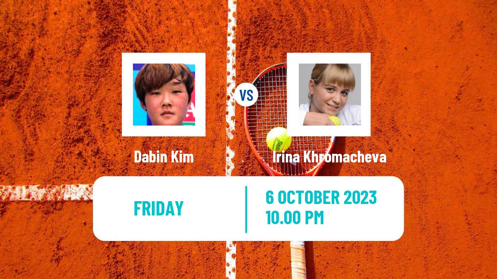 Tennis WTA Seoul Dabin Kim - Irina Khromacheva