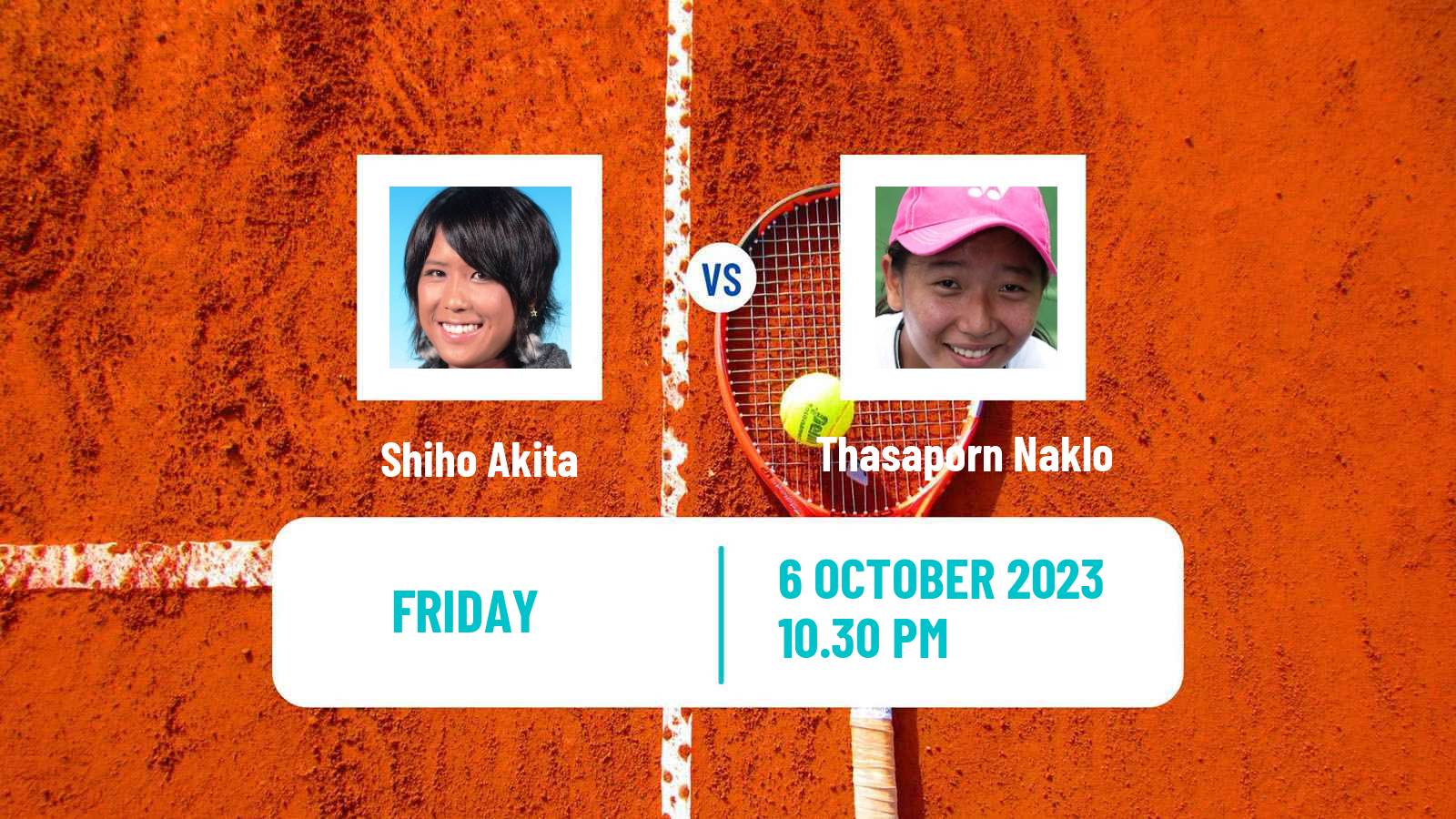 Tennis ITF W25 Makinohara Women Shiho Akita - Thasaporn Naklo