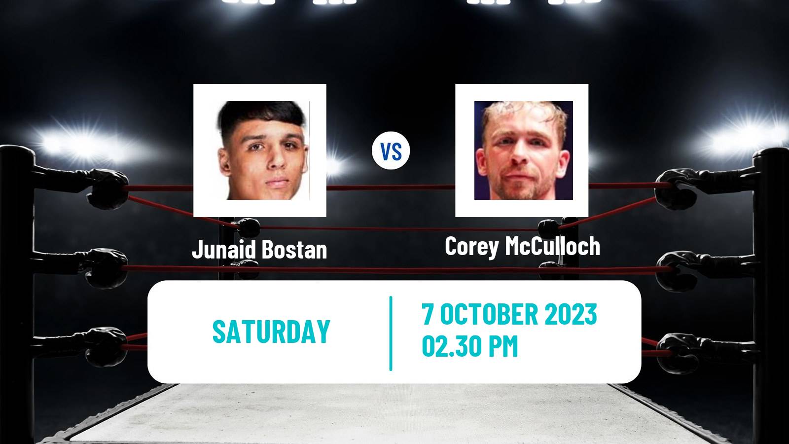 Boxing Super Welterweight Others Matches Men Junaid Bostan - Corey McCulloch