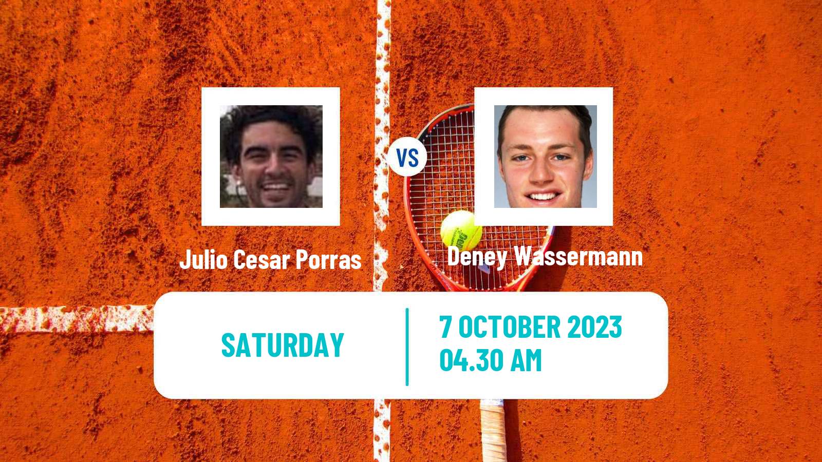 Tennis ITF M25 Zaragoza Men Julio Cesar Porras - Deney Wassermann