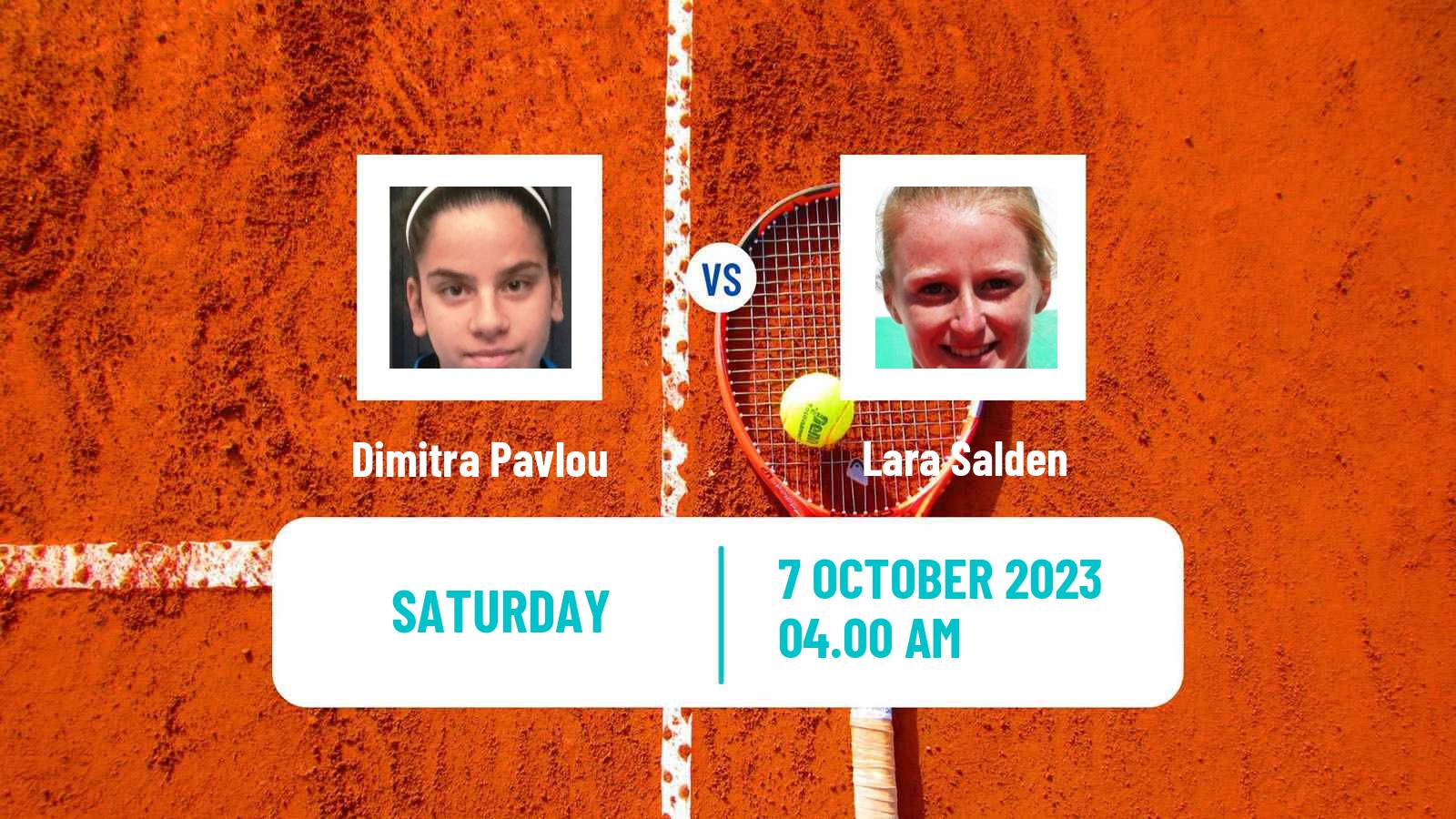 Tennis ITF W15 Sibenik Women Dimitra Pavlou - Lara Salden