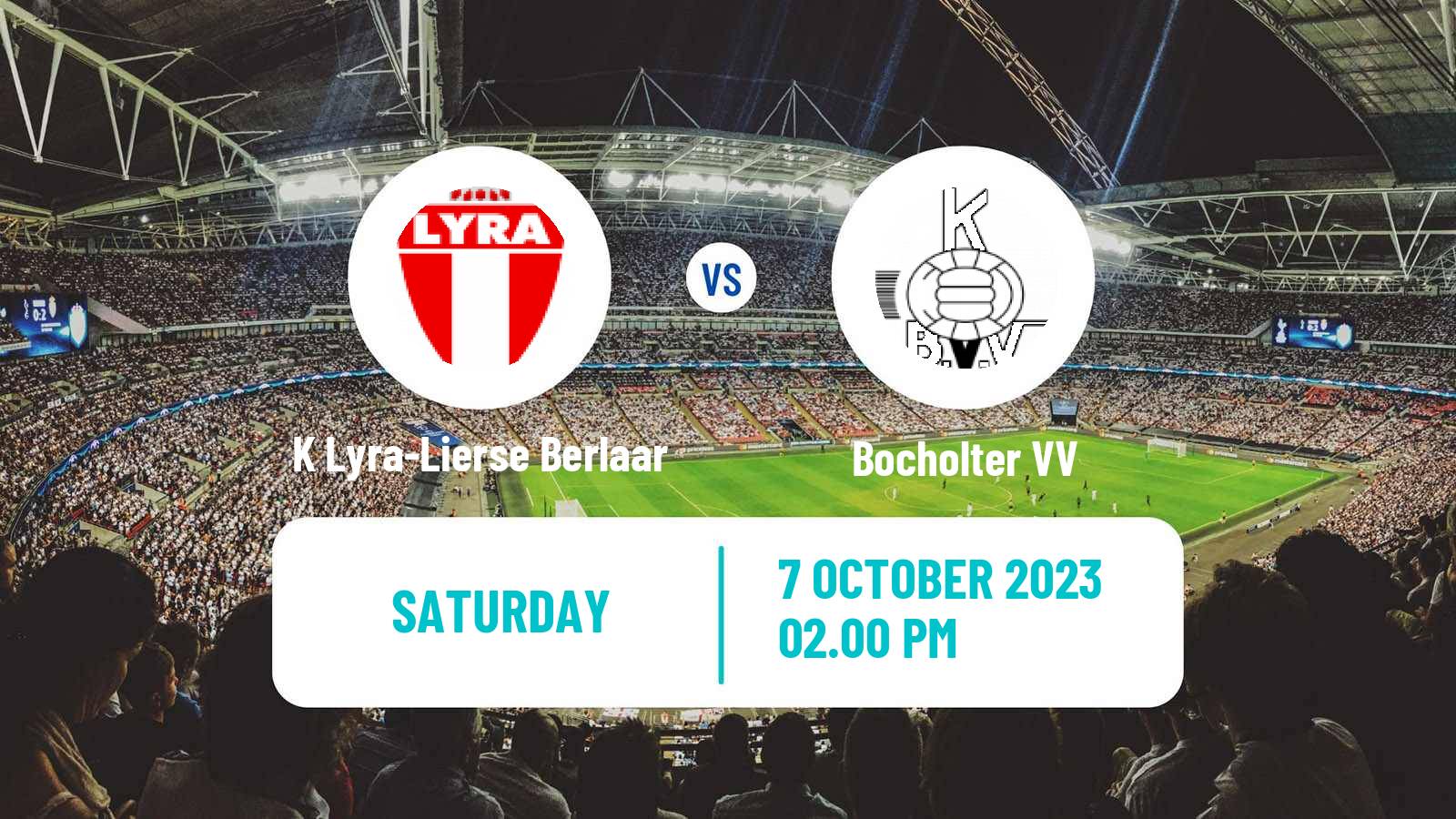 Soccer Belgian Second Amateur Division Group B K Lyra-Lierse Berlaar - Bocholter