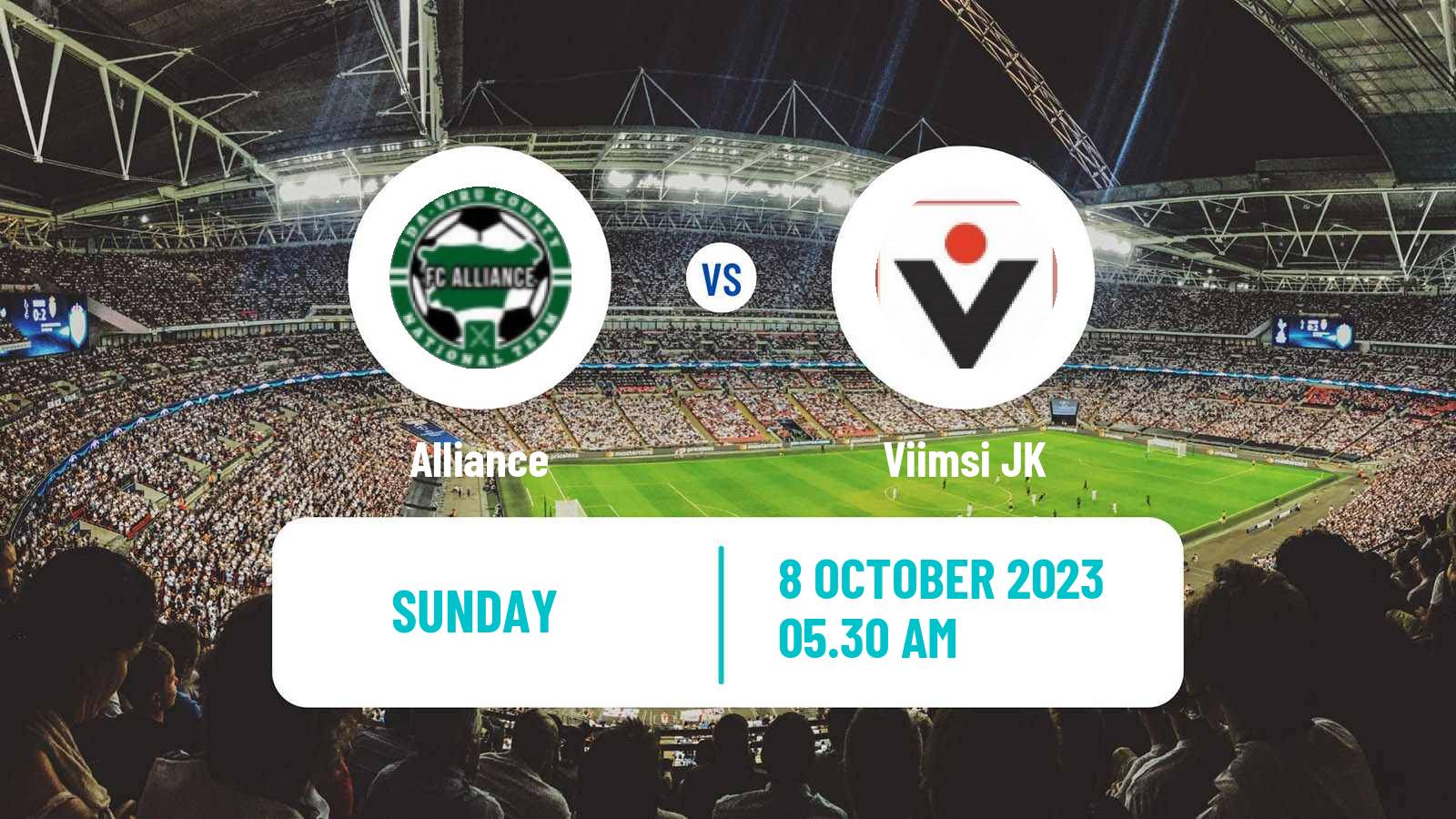 Soccer Estonian Esiliiga Alliance - Viimsi JK