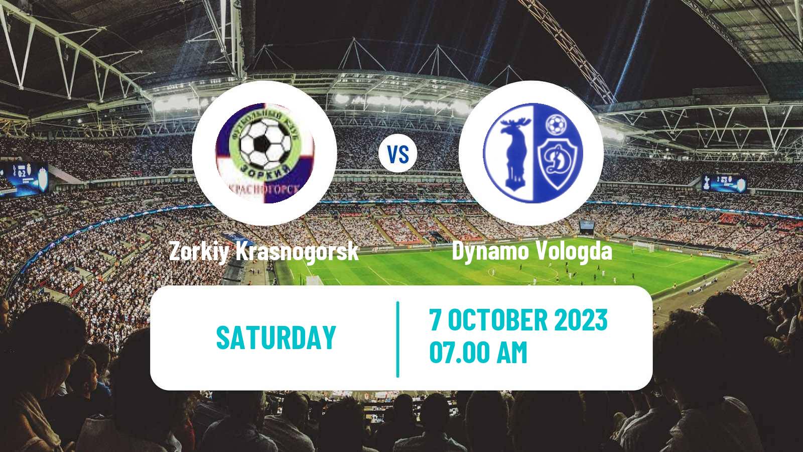Soccer FNL 2 Division B Group 2 Zorkiy Krasnogorsk - Dynamo Vologda
