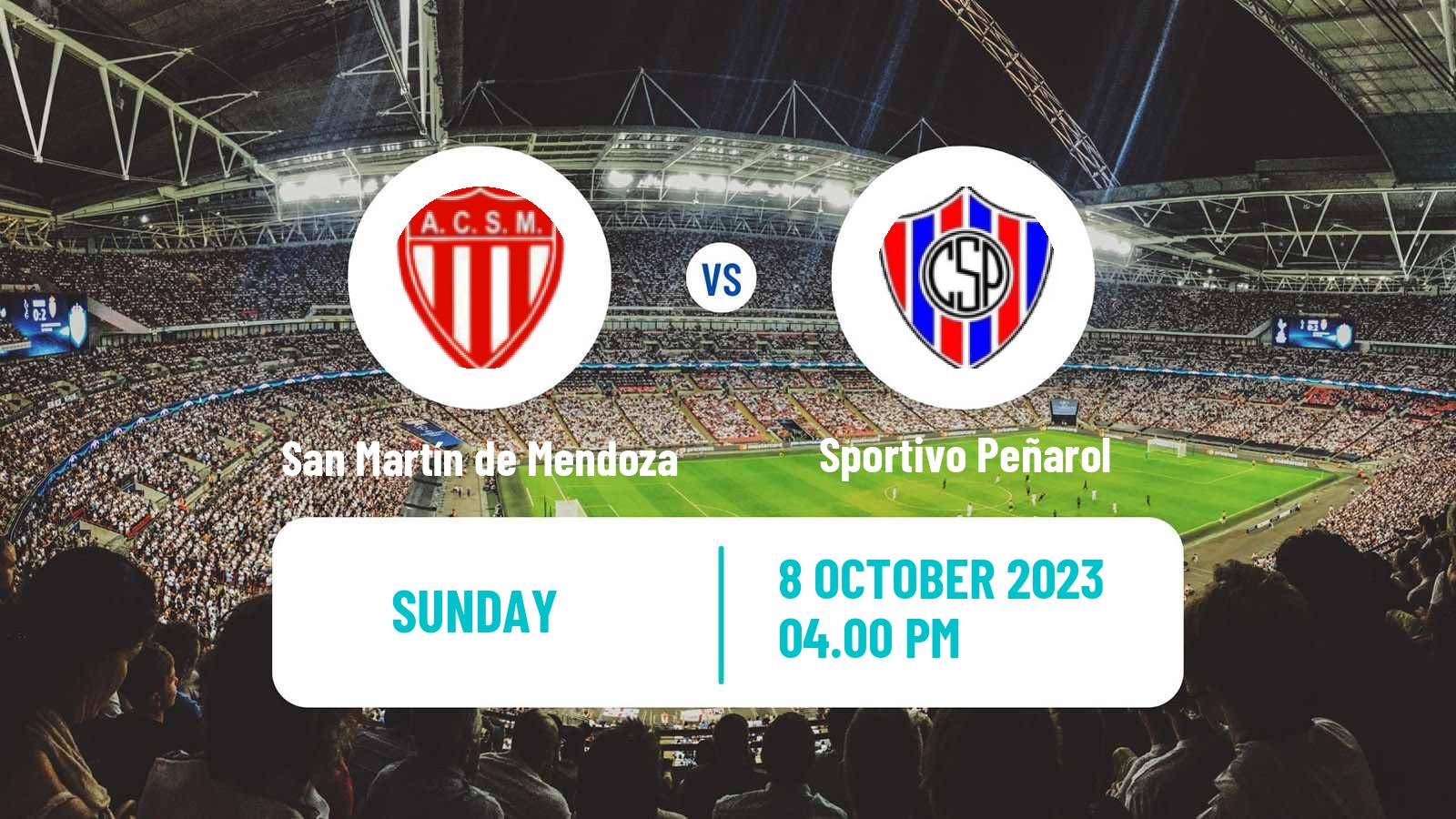 Soccer Argentinian Torneo Federal San Martín de Mendoza - Sportivo Peñarol