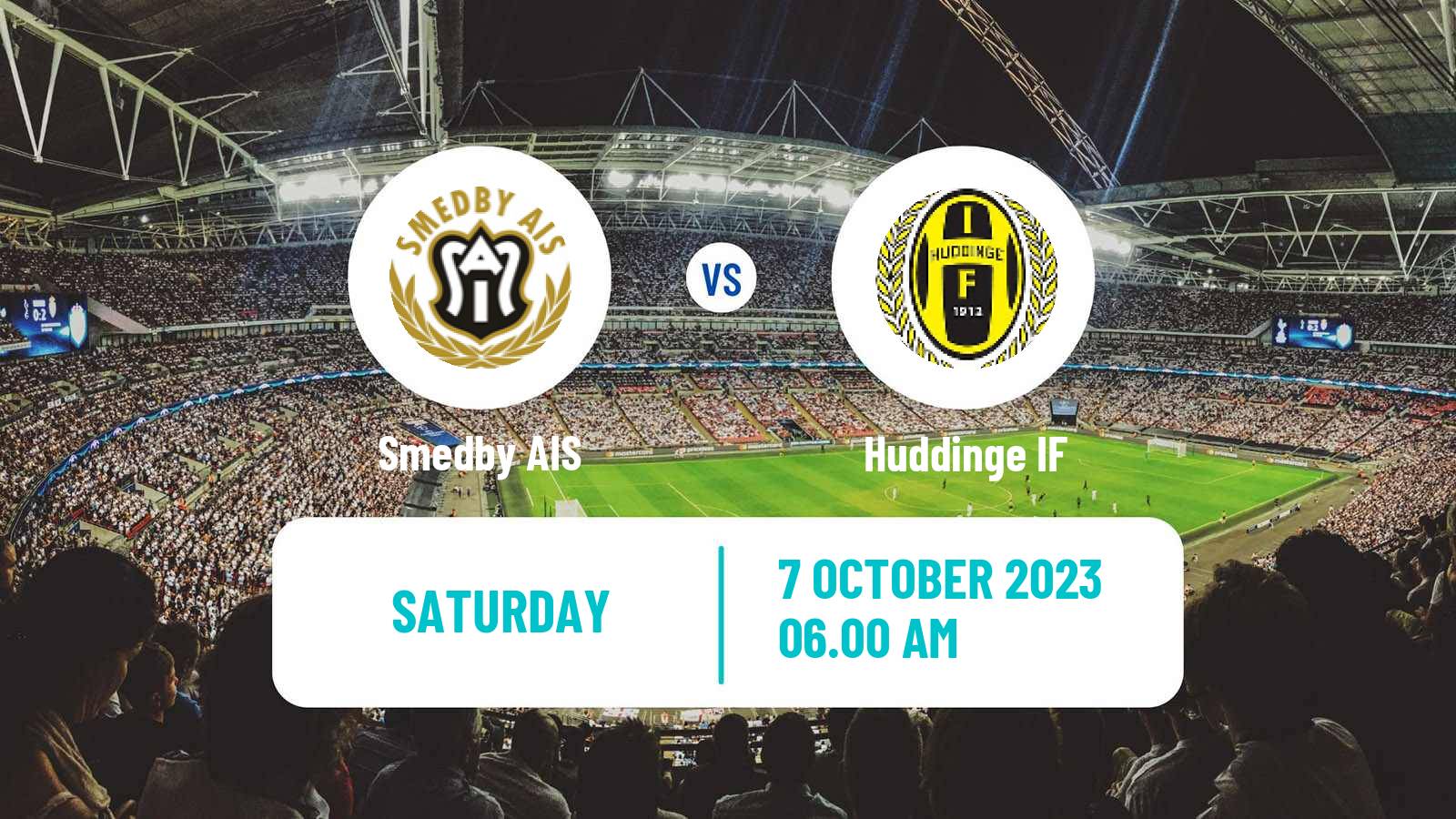 Soccer Swedish Division 2 - Södra Svealand Smedby - Huddinge