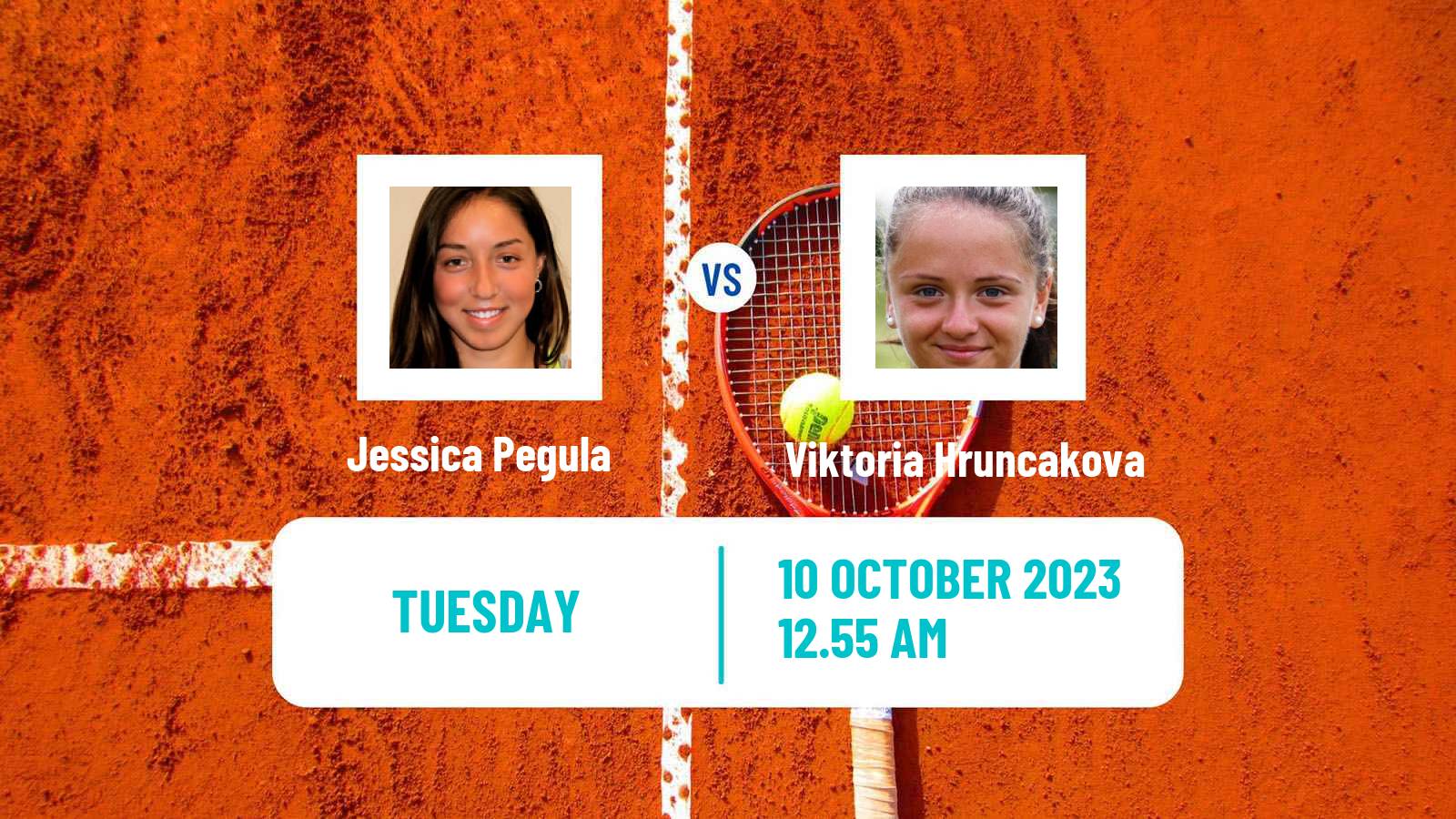 Tennis WTA Seoul Jessica Pegula - Viktoria Hruncakova