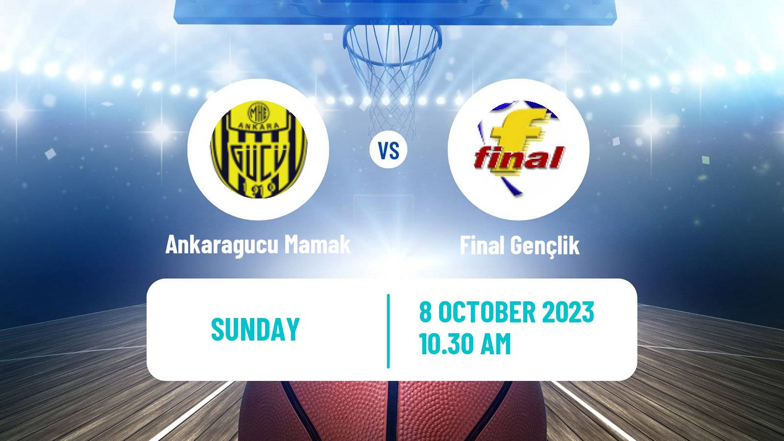 Basketball Turkish TBL Ankaragucu Mamak - Final Gençlik