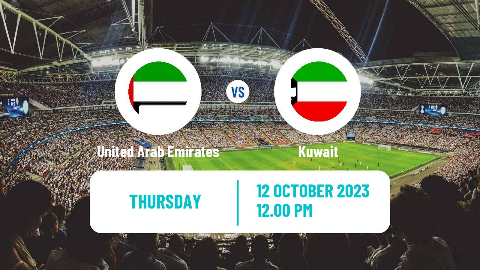 Soccer Friendly United Arab Emirates - Kuwait