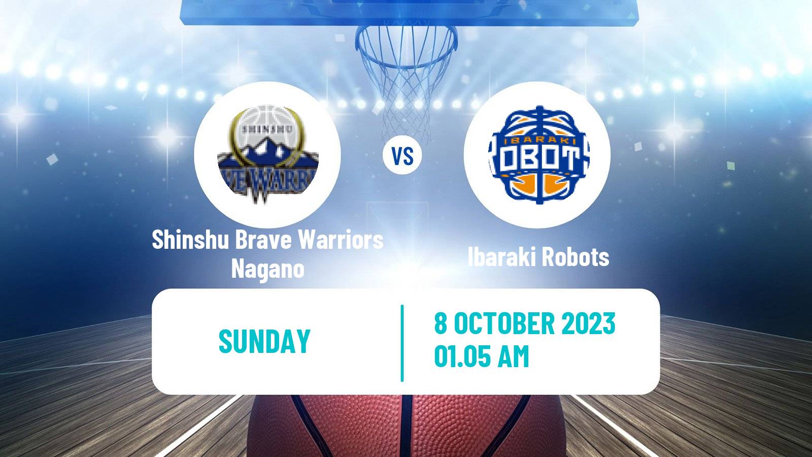 Basketball BJ League Shinshu Brave Warriors Nagano - Ibaraki Robots