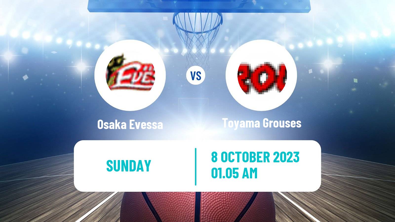 Basketball BJ League Osaka Evessa - Toyama Grouses