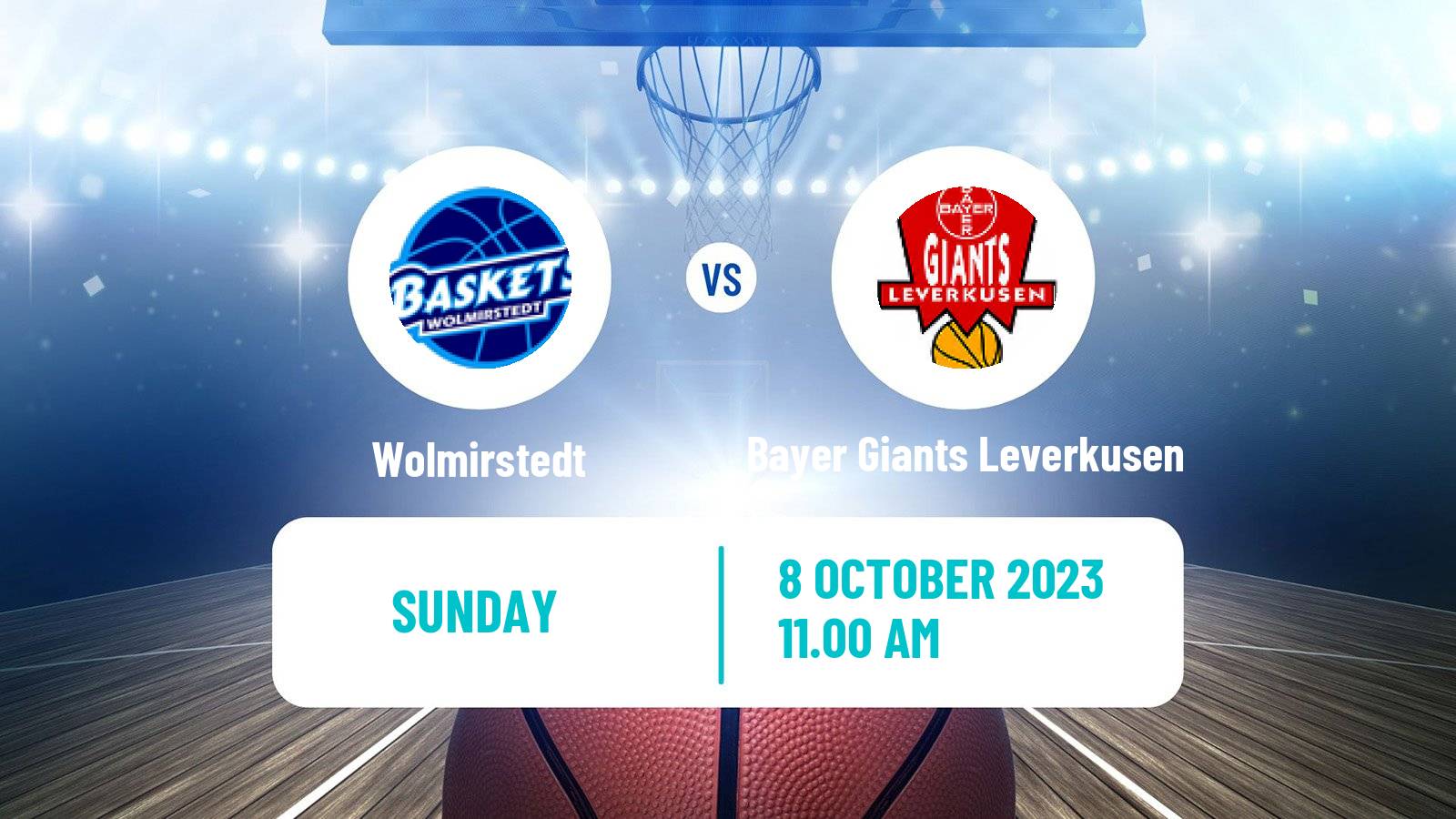 Basketball German Pro B Basketball Wolmirstedt - Bayer Giants Leverkusen