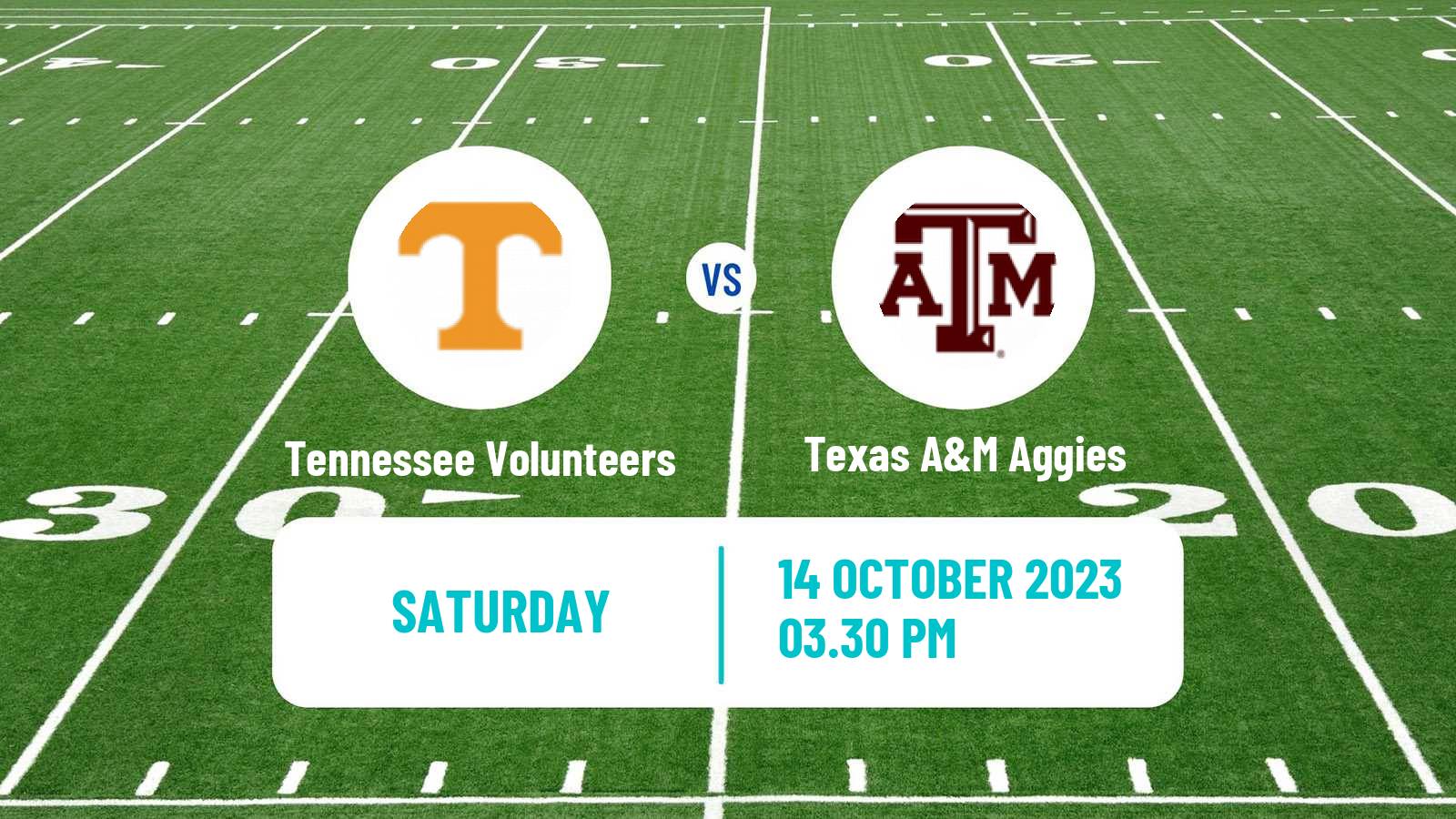 American football NCAA College Football Tennessee Volunteers - Texas A&M Aggies