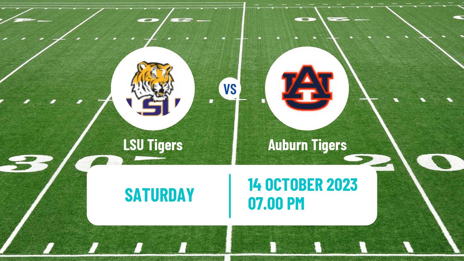 American football NCAA College Football LSU Tigers - Auburn Tigers