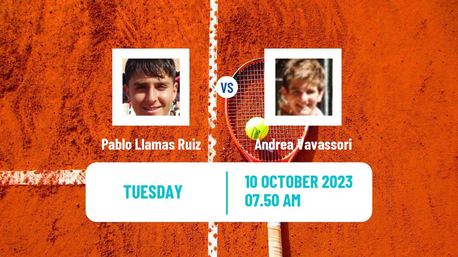 Tennis Malaga Challenger Men 2023 Pablo Llamas Ruiz - Andrea Vavassori