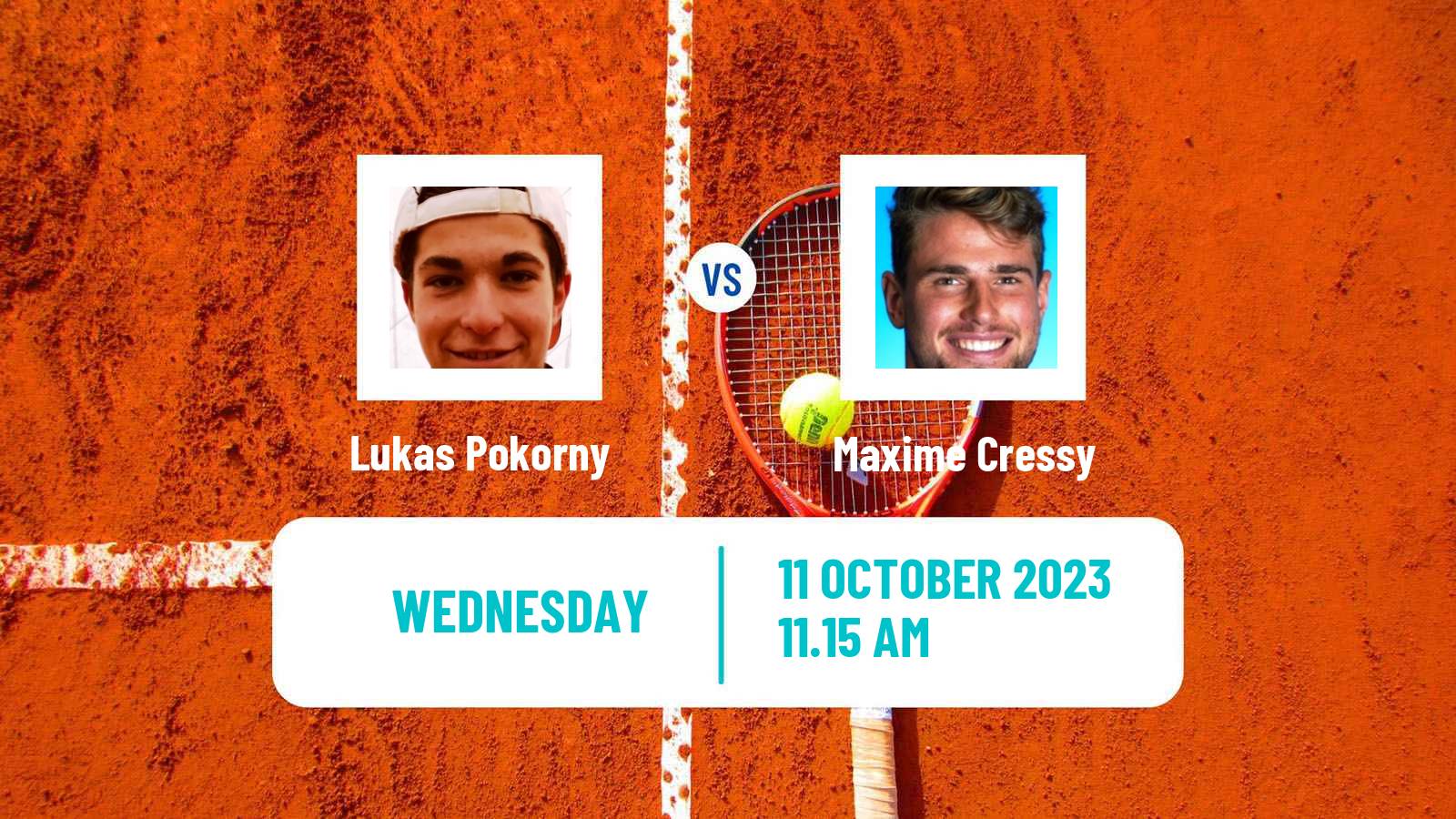 Tennis Bratislava 2 Challenger Men Lukas Pokorny - Maxime Cressy
