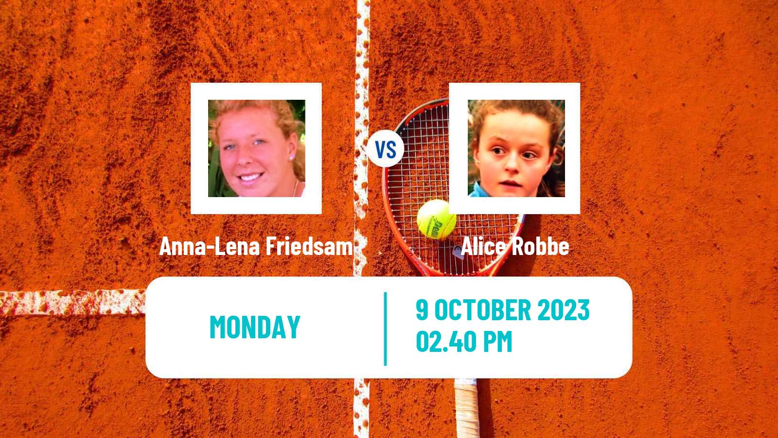 Tennis Rouen Challenger Women Anna-Lena Friedsam - Alice Robbe