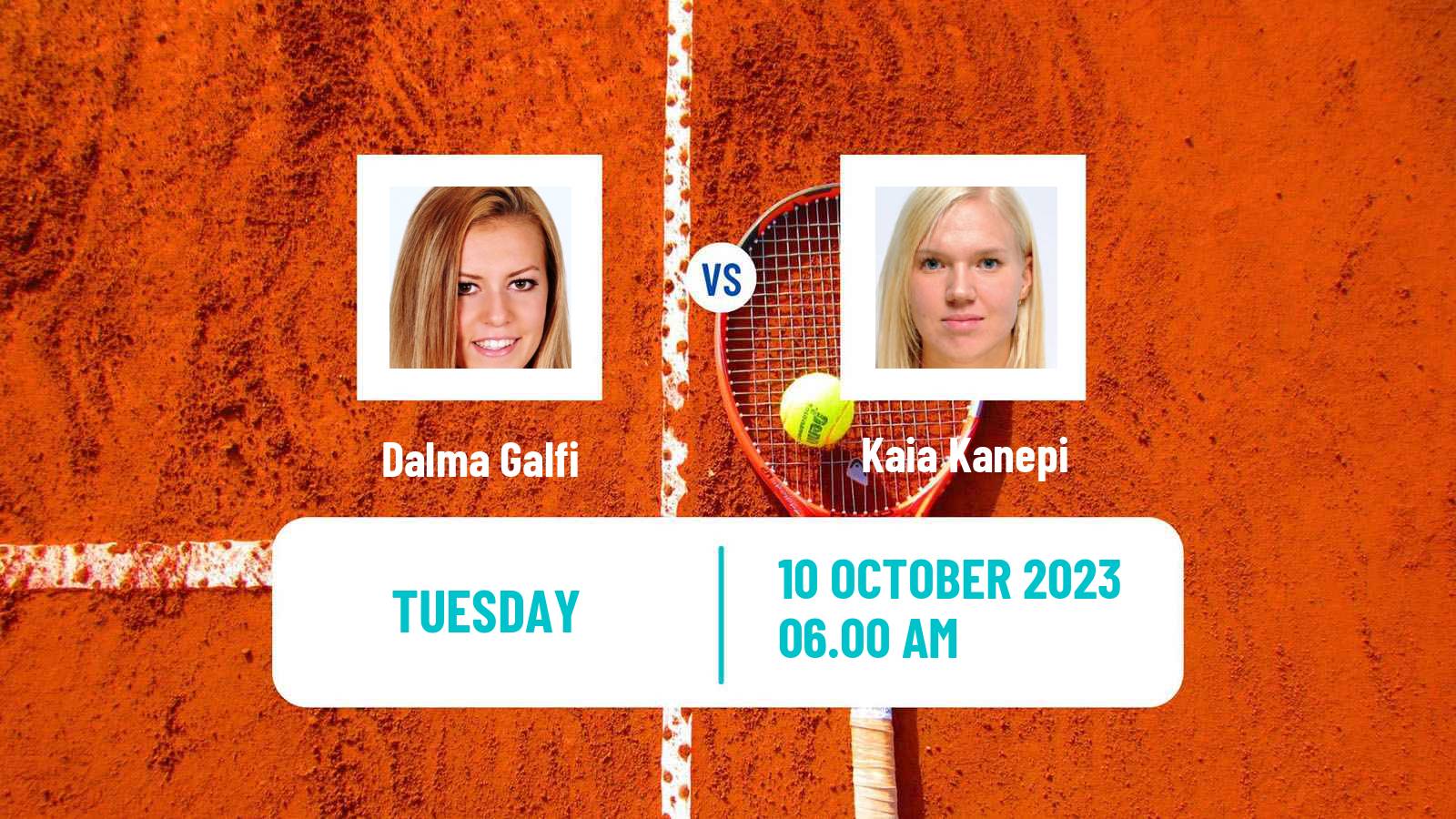 Tennis Rouen Challenger Women Dalma Galfi - Kaia Kanepi