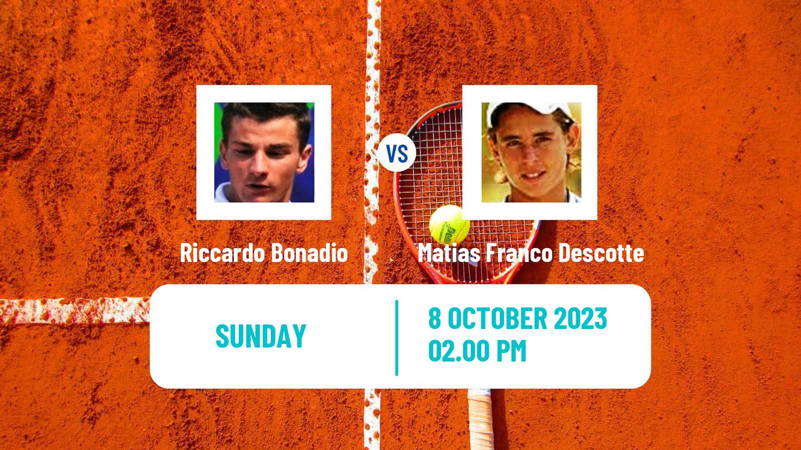 Tennis Buenos Aires 2 Challenger Men Riccardo Bonadio - Matias Franco Descotte