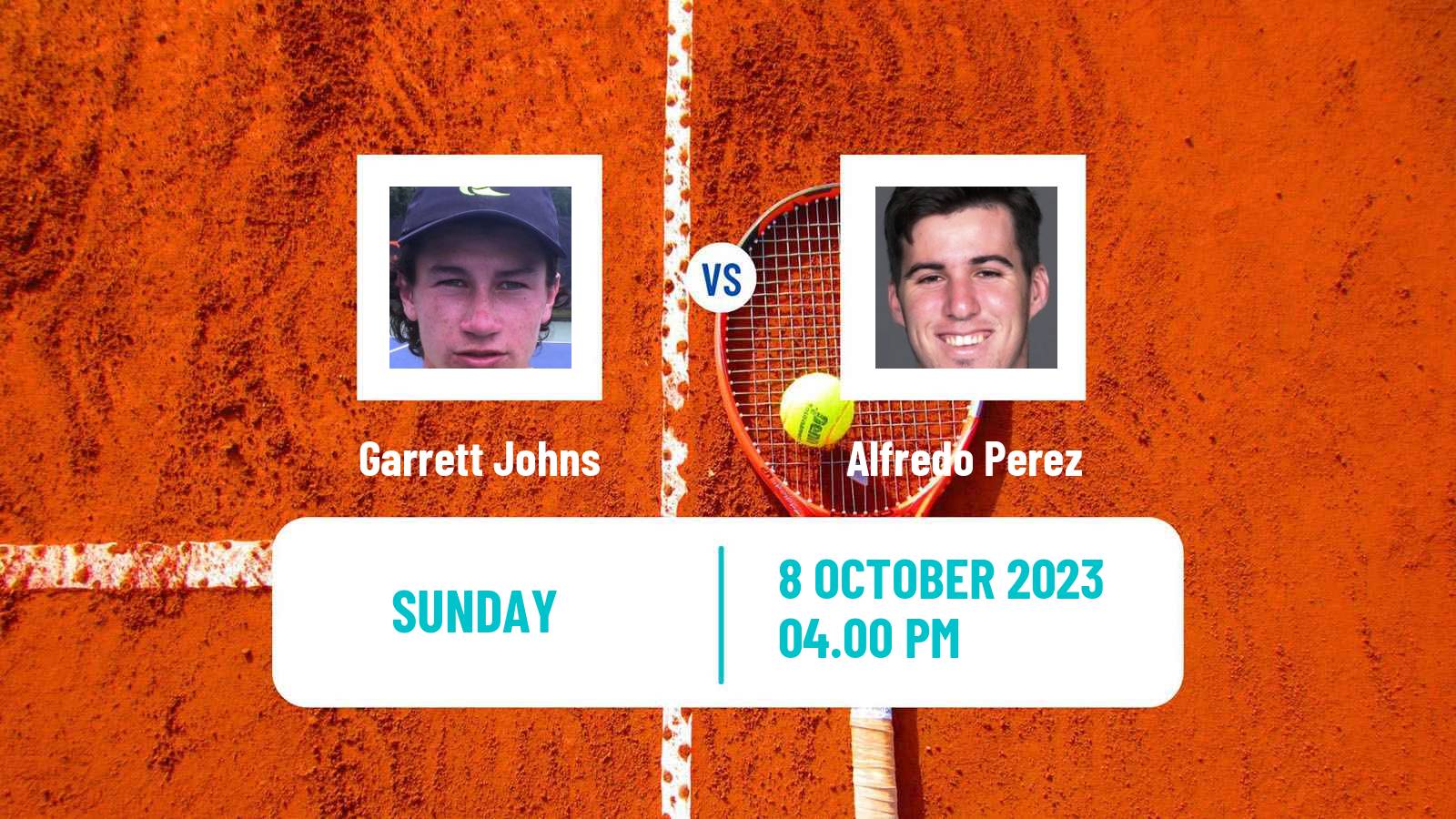 Tennis Fairfield Challenger Men 2023 Garrett Johns - Alfredo Perez