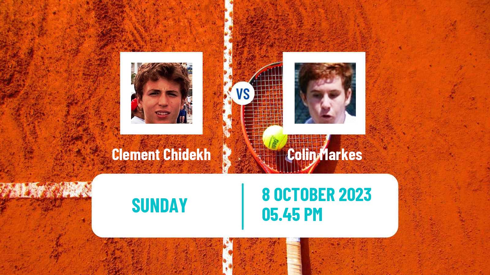 Tennis Fairfield Challenger Men 2023 Clement Chidekh - Colin Markes