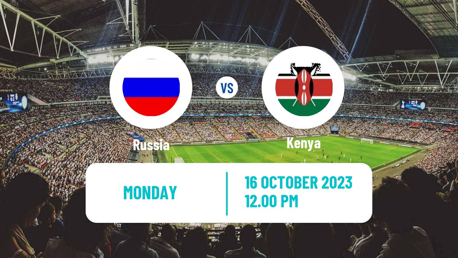 Soccer Friendly Russia - Kenya