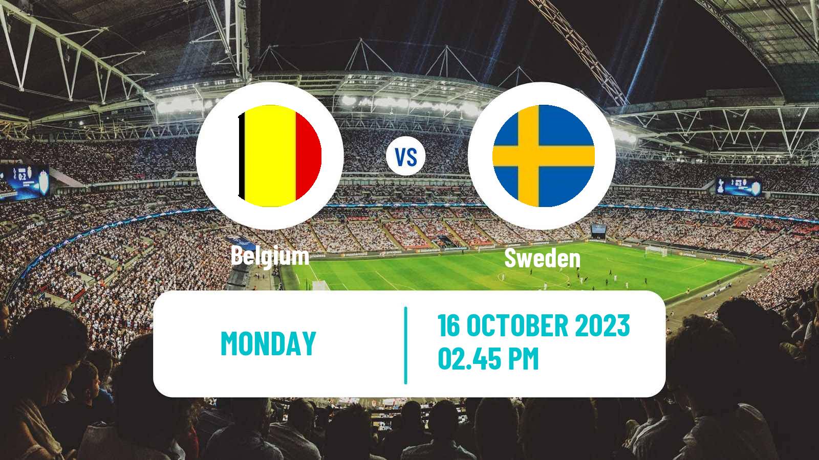Soccer UEFA Euro Belgium - Sweden