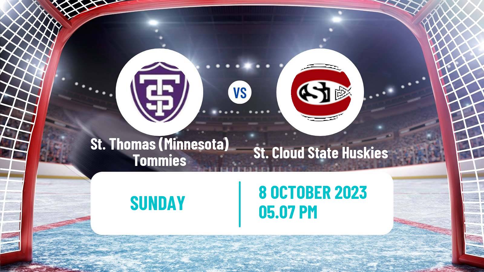 Hockey NCAA Hockey St. Thomas (Minnesota) Tommies - St. Cloud State Huskies