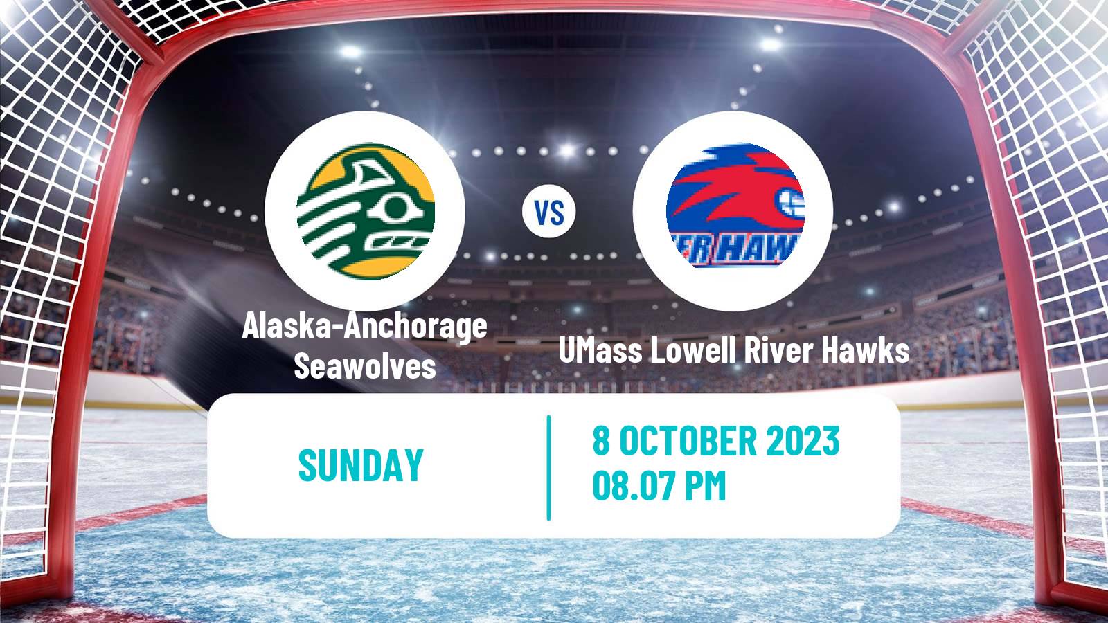 Hockey NCAA Hockey Alaska-Anchorage Seawolves - UMass Lowell River Hawks